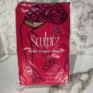Silkies Shapewear Shorts Sculptz Multi Shaper Size Small- Nude 730101